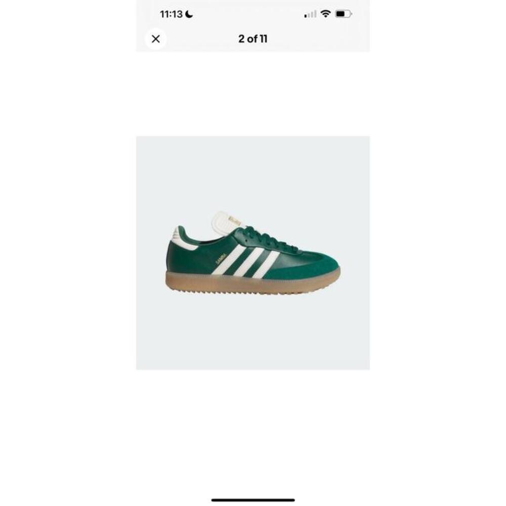 adidas Samba Golf Shoes Collegiate Green/Off White/Gum4 JP8652 Size 11 - Picture 3 of 9